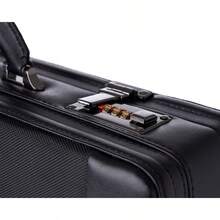 Expandable Attache Case Dual Combination Lock Hard Side Briefcase
