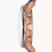 Grant Men's Quartz Watch, Chronograph Dark Blue Dial, Black Leather Strap, Sports Retro Business Style, Retro Clock, Suitable For Daily Sports Wear FS5210,FS5088,FS5237