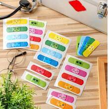 16pcs Adhesive Elastic Bandages - Flexible, Breathable Cartoon Bandages With Vibrant Colors & Playful Designs, Knuckle & Fingertip Coverage, Ideal Gift For Sports & Fitness Enthusiasts, Bandage Stickers, Flexible Bandage