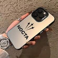 Funda de teléfono N-NOCTA moderna y elegante para iPhone 17 16e 16 15 14 13 12 11 Mini Pro Max Air X XR XSMAX 8 7 Plus, cubierta trasera mate anti-caída - Mezcla de colores - Ver 4