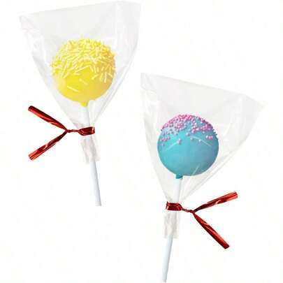 NEW-100PCS Clear Cellophane Treat Bags With 100PCS Twist Ties, 3x4 OPP Rice Crispy Bags For Gift Goodie Favor Candy Cake Pop Birthday Party Cookies Christmas New Year Wedding Party (3'' X 4'')