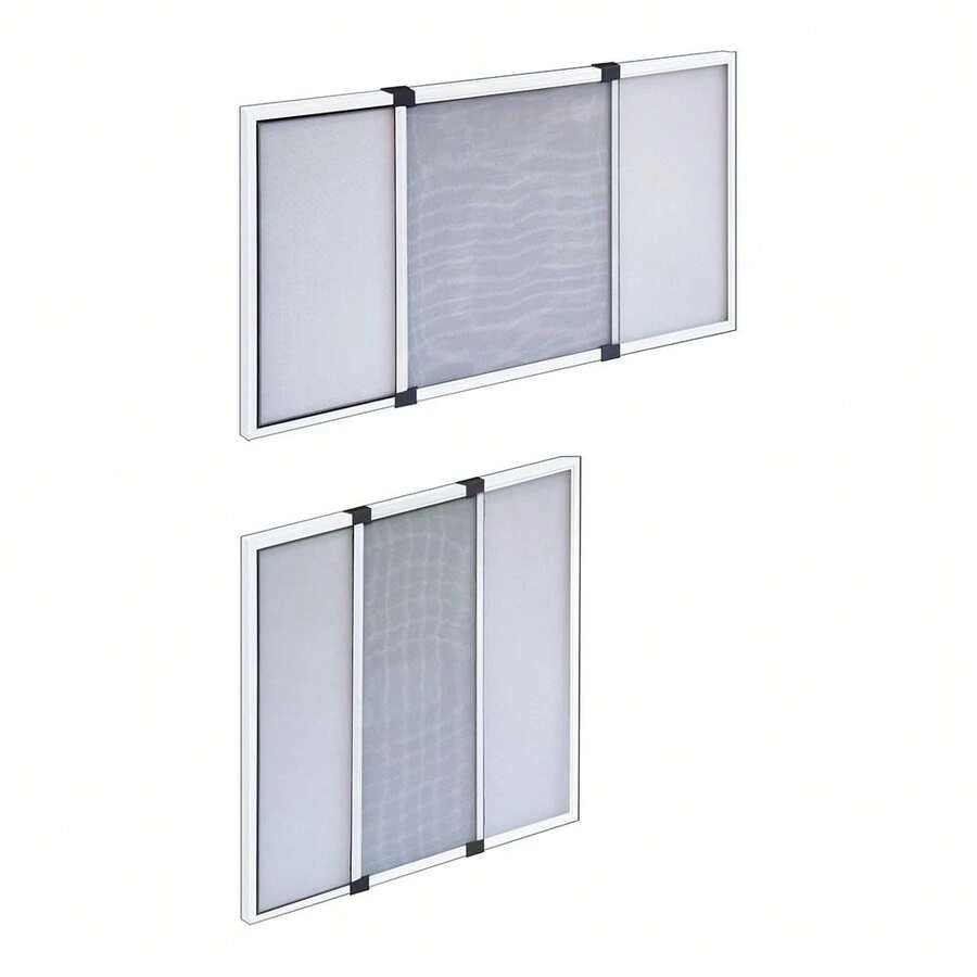 Màn chống muỗi kéo dài màu trắng 70 x 50 cm, 2 chiếc - trắng - Xem 1