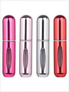 5 件/4 件/3 件/2 件/1 件 5ml 可再填充香水瓶、便携式可再填充香水雾化器瓶、可再填充香水旅行喷雾瓶、迷你便携式空液体容器、旅行必需品、海滩旅行收纳袋、适用于香水、女士香水，适合度假、露营、度假、返校