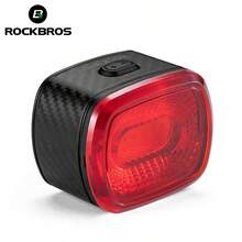 ROCKBROS 1个可充电LED自行车尾灯 - 黑色 - 查看 6