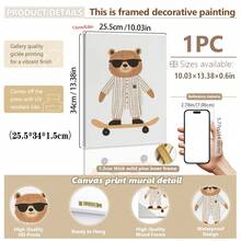 1 件装裱/帆布墙画，儿童房墙面装饰画，墙面装饰套装，儿童房装饰，游戏室艺术，儿童房艺术，男孩房艺术，教室艺术，家居装饰，装裱墙画，装裱墙面装饰，房间装饰，家居装饰，墙面装饰 - 彩色 - 查看 29