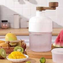 Large-Capacity Shaved Ice Machine And Snow Slush Machine, Multi-Functional Manual Milkshake Machine, Ice Crusher, Ice Maker, Suitable For Making Shaved Ice, Snow Cones, Snow Slush, Etc. For Summer Parties And Kitchen Use (With An Attached Mold)