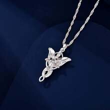 Lord Of The Ring/Arwen Evenstar/Elven Green Tree Leaf/Thorin Oakenshield Necklace Lord Of The Ring Pendant Necklace With Cubic Zirconia,Elvish Jewelry For Women2025 - 精靈綠葉項鍊 - 查看 11