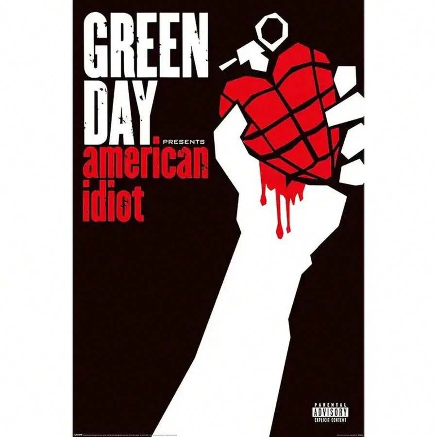 BUY ART FOR LESS Officially Licensed  - American  - Album Cover 24 X 36 Inch Art Poster - Decorative Print - Poster Paper - Ready To Frame - 彩色 - 查看 1