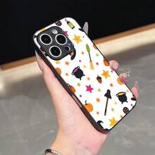 Cute Cartoon Halloween Phone Case Compatible With IPhone 17 Pro Max 17 Pro 17 Air 16 Pro Max 16e 15 Plus 14 13 12 11 XS Max XR X Lightweight Shockproof Anti-Yellowing