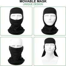 Ski Mask 2 Pieces Set Full Face Mask For Men And Women, Breathable, Suitable For Skiing, Cycling, And Outdoor Activities