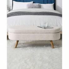 Storage Benches & Ottomans - Beige - View 6