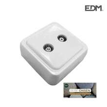 EDM 43165 Base per TV e radio a montaggio superficiale serie Onsen, vari colori - Bianco - Visualizzare 1