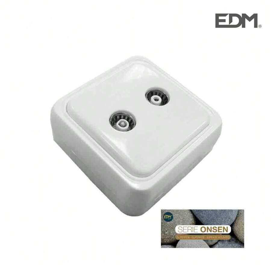 EDM 43165 Base per TV e radio a montaggio superficiale serie Onsen, vari colori - Bianco - Visualizzare 1