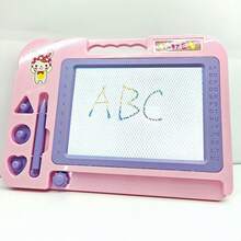 1 prancheta colorida para desenho e escrita - Uma ferramenta divertida para aprender a desenhar, prancheta, bloco de desenho para rabiscos, prancheta pequena para escrever, prancheta para presente, prática de caligrafia. Elementos aleatórios de desenho animado na prancheta, o melhor presente para o Natal e outros feriados.