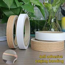 10m Self-Adhesive Wood Grain Furniture Edge Banding, Self-Adhesive Edging Tape, Wall Decor, Door Frame Repair Strips, Multi-Purpose Decorative - Multicolor - View 13