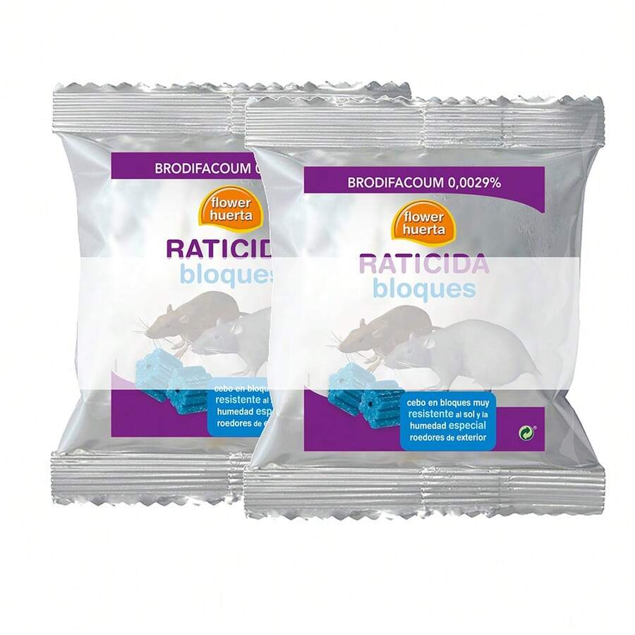 Flower Rodentizidblöcke 2 x 250 g - Silber - Übersicht 1