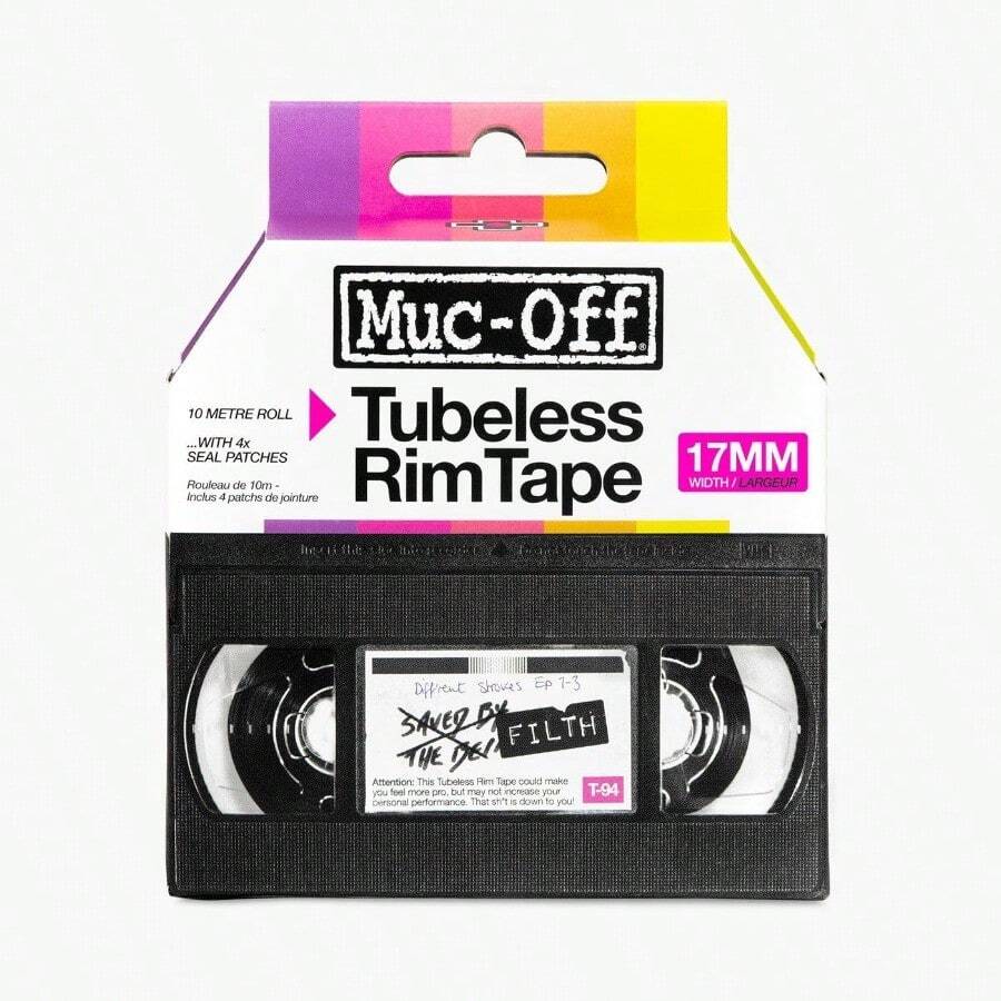MucOff Tubeless Rim Tape 17mm Adhesive Bike Tire Liner Tubeless Tape For MTB/Road/Gravel Bikes Tubeless Kit Including 10m Roll Of Bike Tape - 粉色 - 查看 1