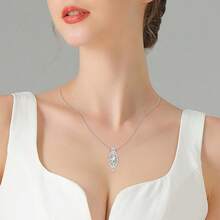 Lord Of The Ring/Arwen Evenstar/Elven Green Tree Leaf/Thorin Oakenshield Necklace Lord Of The Ring Pendant Necklace With Cubic Zirconia,Elvish Jewelry For Women2025 - 凱蘭崔爾項鍊 - 查看 6