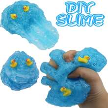 Crunchy Blue Fishbowl Bead Slime, Super Soft Non-Sticky, Party Favor Stocking Stuffer For Kids JFGM - 1 gói - Xem 4