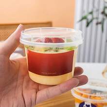 20pcs Transparent Party Cups With Lids And Spoons - Heavy Duty Polypropylene (PP) Square And Round Dessert Bowls, Suitable For Birthday, Christmas, Easter, Thanksgiving, Mother's Day - Leak-Proof, Dishwasher - Ideal For Ice Cubes, Cakes, Yogurt, Fruit Parfaits - Perfect For Parties, Picnics, Everyday Use - Multiple Colors Available (Green, Orange, Red, White, Brown, Blue, Pink, Yellow, Black), Mini Dessert Cups With Lids, Disposable Dessert Cups, Dessert Cups With Spoons - Transparent - View 4