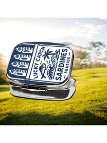 1pc FINEST HOME MADE Metal Box, Dual Compartment Convenient Square Pill Box, Multi-Functional Vitamin, Capsule, Tablet And Jewelry Storage Box, Best Home & Friend Gift, Portable Pocket Size, Cute Medicine Organizer, Medical Pill Case, Personal Medication Bottle, Jewelry Box, Medication Organizer, Fun Design, Cubic Container, Durable Shell, Moisture-Proof Material, Portable Medical Kit, Pill Divider, Travel Essential, Home Gift - Multicolor - View 6