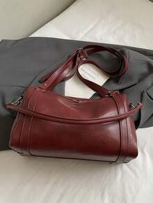Nueva bolsa de hombro simple, bolsa con forma de almohada de moda, bolso de gran capacidad tipo Boston para viajes de negocios y transporte