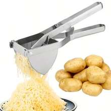 1-Pack Stainless Steel Potato Ricer, Manual Masher Juicer Press For Smooth Mashed Potatoes, Vegetables And Fruits - 1pc - View 9