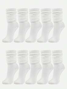 3/6/10/20 双装秋冬针织袜，镂空针织袜，短袜，男士紧身中筒袜，紧身长袜，秋季 - 彩色 - 查看 7