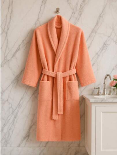 Premium Bathrobe – Single Piece – Sizes S/M/L/XL/XXL – 70% Cotton 30% Polyester – Made In Turkey