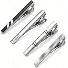 1/3/4/6/10/12 مشبك ربطة عنق للرجال مجموعة مشابك ربطة عنق للربطات العادية، حفل زفاف، عمل، دبوس مشبك ربطة عنق للرجال، يشمل الأسود والذهبي والأزرق والفضي، مشابك ربطة عنق متعددة الاستخدامات، مناسبة كهدايا للمعلمين والأصدقاء والآباء والرجال