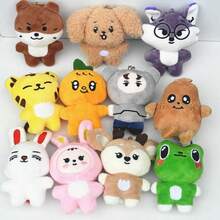 DELUSTA KPOP Carat SVT MINITEEN 站姿系列 可爱动漫卡通毛绒玩具 Mingyu、Hoshi 钥匙扣。DK JUN Full Circle You WONWOO THE8 毛绒玩具吊坠。粉丝礼物 生日礼物 圣诞礼物 - 彩色 - 查看 1