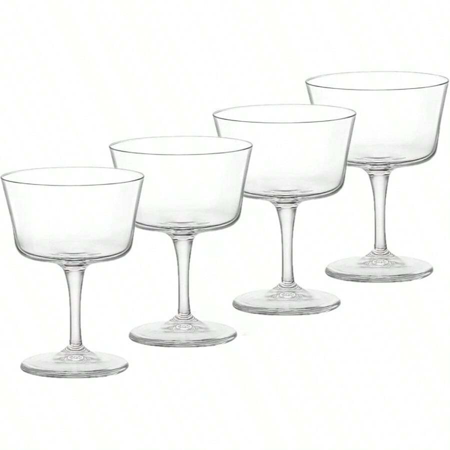 Bartender Novecento 5.25 Oz. Nick Nora Cocktail Glasses, Set Of 4, - 透明 + 7.5 盎司 - 查看 1