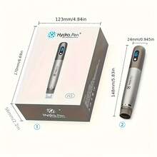 Wireless Derma Pen Beauty Pen H3 Automatic Microneedling Skin Care Beauty Machine With 2pcs 12pin Adjustable Cartridges - H3 Pen+12pcs Round Nano - View 3
