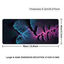 1pc Minimalist Crack Texture Gaming Mouse Pad Multicolor Abstract Mousepad Extended Large Laptop Keyboard Non-Slip Rubber Base With Stitched Edges For Home Office Computer Keyboard Laptop
