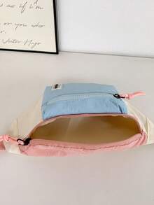 Fashionable Canvas Functional Waist Bag/Chest Bag, Unisex - Multicolor - View 10