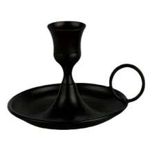1 cái/4 cái Chân nến bằng đồng sang trọng kiểu Bắc Âu, Chân nến trang trí bàn ăn tiệc cưới, Đạo cụ chân nến cầu hôn tiệc sinh nhật, Đế nến thanh dài cho tiệc bar, Trang trí Halloween Giáng sinh - màu đen - Xem 7