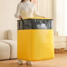 Large Capacity Moving Packing Bags Luggage Clothes Waterproof Quilt Storage Bag - Yellow - View 1