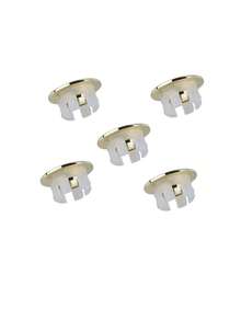 1 szt./5 szt. Pokrywa przelewu zlewu, dekoracyjna zaślepka, vintage, brązowo-mosiężna, bateria umywalkowa do łazienki, z sześciostopową wkładką pierścieniową, zaślepka otworu, chromowane wykończenie, akcesoria łazienkowe, wykończenie otworu umywalki łazienkowej, pierścień przelewowy, akcesoria do baterii wannowej, odpływ podłogowy, akcesoria do wanny, umywalka, blat, zlew, korek przelewu, wielofunkcyjna umywalka domowa