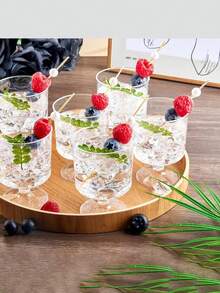 2oz Or 5oz Mini Dessert Cups, Clear Glass Cups, Mini Ice Cream Cake Dessert Cups, Profiterole Appetizer Cups, Mousse Cups, Cake Molds, Suitable For Party, Wedding, Birthday Tasting Cups - Transparent - View 2