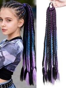 Synthetic Hip-Hop Style Dreadlocks1 Ponytail, 26 Inches Long, Suitable For Daily Party Wear