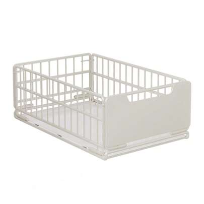 Carbon Steel Foldable Pull Out Cabinet Storage Basket, Kitchen Spice Drawer Organizer Under Sink, Multi-Layer Slide Out Shelf for Pantry Bathroom Closet