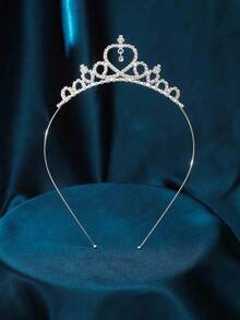 1件装时尚简约女士皇冠，梅花蝴蝶设计，新娘派对婚礼头饰，情人节配饰
