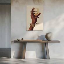 1Pc 2D Flat Printing Elegant Wine Glass, Luxurious Jewelry, Classical Realistic Style Canvas Wall Art For Living Room Wall Decor For Bedroom Bathroom Framed Wall Poster Art Prints Ready To Hang Pictures Home Decorations - 彩色 - 查看 2