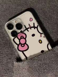 Sanrio 2pcs Hello Kitty Transparent Space Case Shock-Proof Phone Case Compatible With Apple - Clear - View 4