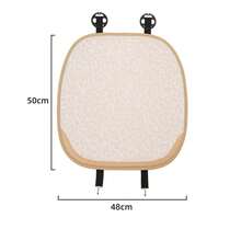 Easypie Selection 1PC Car Seat Cushion Leopard Print Seat Cushion, High-Grade Beige, Universal And Comfortable Non-Slip Car Seat Cover For All Seasons, Simple Car Seat Cushion, Good Gift For Winter, Suitable For Gift Giving