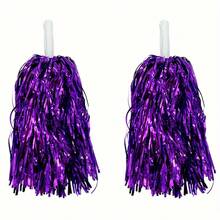 2 Stücke grüne Bommel Cheerleading bunte Blumen Pompons für Sportveranstaltungen, Fußball, Basketball, Bühnenauftritte