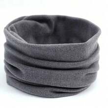 Thermal Lined Neck Warmer, Solid Color, Windproof, Thermal, Unisex, Autumn/Winter