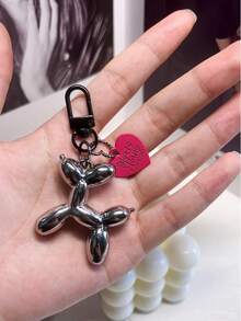 Chaveiro com design de cachorro e balão de gelatina 3 peças para mulheres, chaveiro fofo para meninas, acessórios para bolsas, mochilas e bolsas de carro