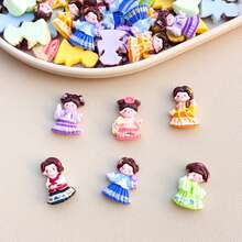 10pcs Assorted DIY Princess & Cartoon Character Earrings, Hair Clips, Jewelry Accessories, Stationery, Phone Case, Keychain, Cup, Charms, Decorative Stickers