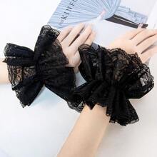 Lace Gloves Clown Accessories For Women Lace Fingerless Gloves Clown Costume For Halloween Wedding Party